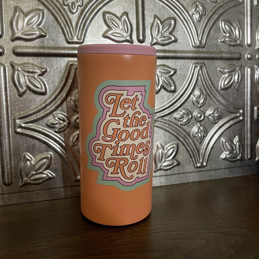 Retro slim can cooler Tumbler